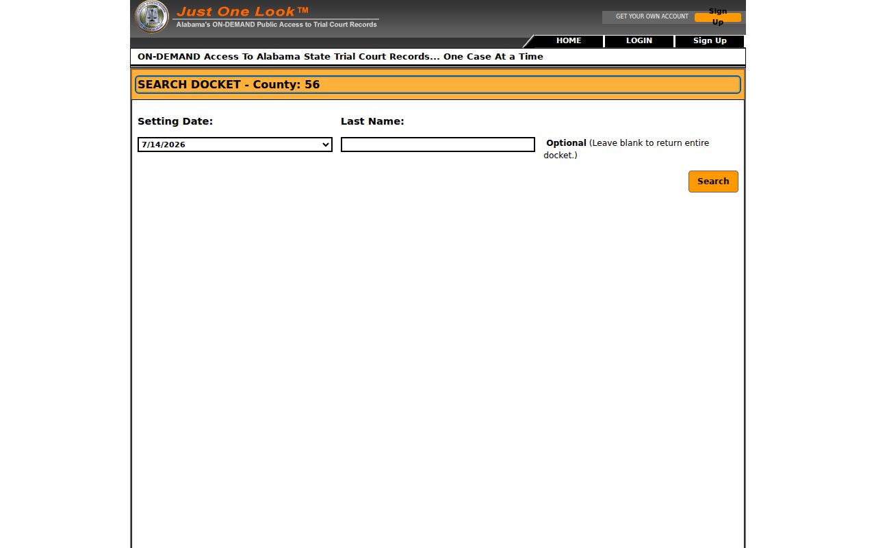 Randolph County criminal court docket list search