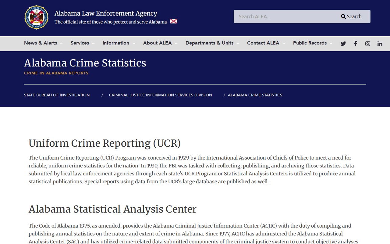 Randolph County criminal history and official Alabama crime statistics
