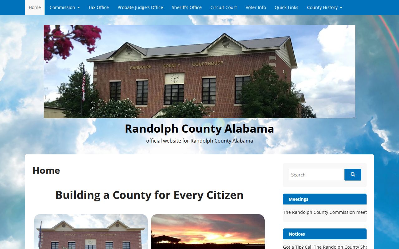 Randolph County criminal records and official courthouse identity