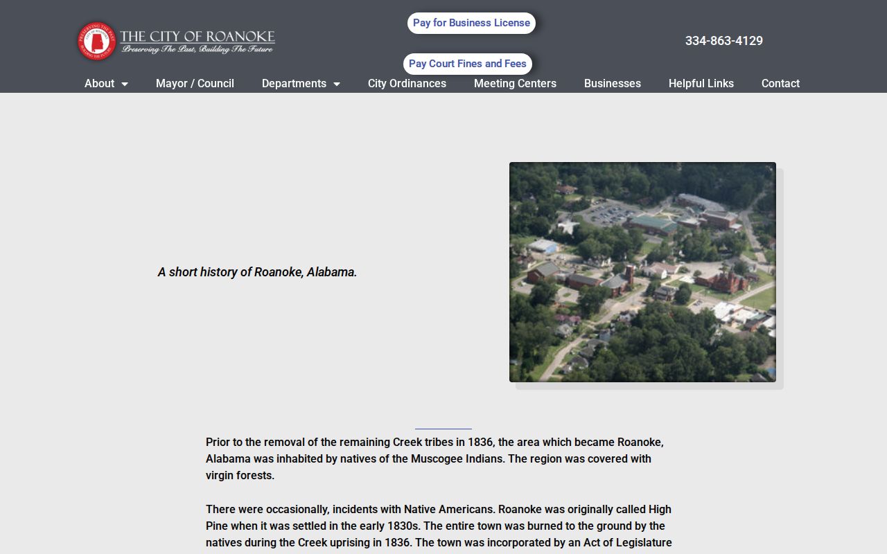 Roanoke history and criminal record context